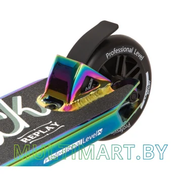 Самокат Novatrack Replay Neo Chrome Pro PL 110A.REPLAY.1NCBK20 (черный, 2020) картинка 4